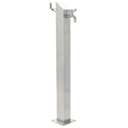 Colonne &agrave; eau de jardin carr&eacute;e Acier inoxydable 95 cm