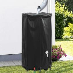 R&eacute;servoir d'eau avec robinet pliable 380 L PVC