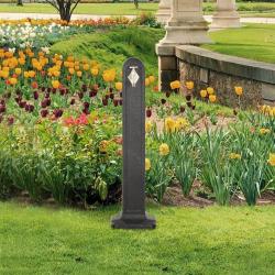 R&eacute;servoir de jardin avec robinet Anthracite Aspect de pierre