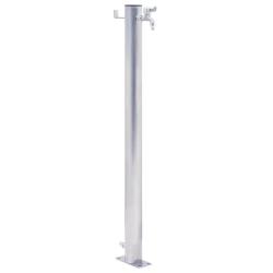 Colonne &agrave; eau de jardin 40 cm acier inoxydable rond alsavelo