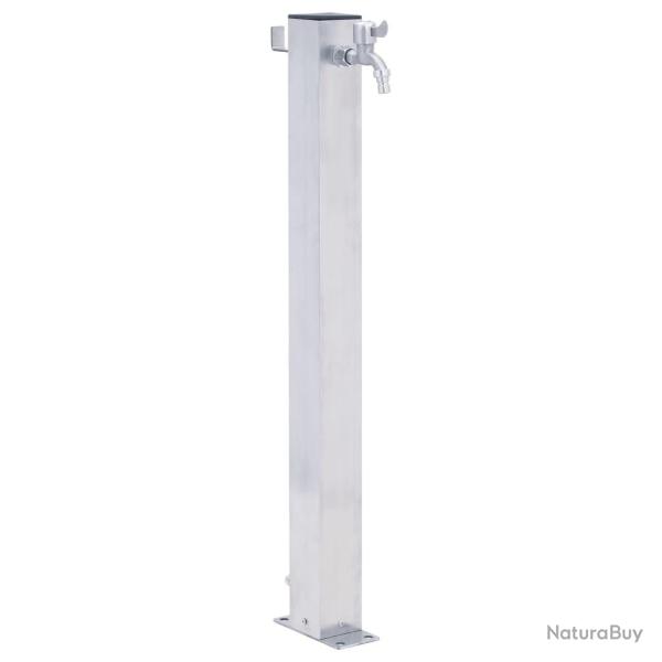 Colonne � eau de jardin 40 cm acier inoxydable carr� alsavelo