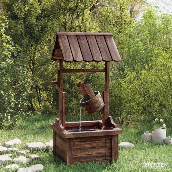 Puits � souhait avec pompe 57x50x112 cm bois de sapin massif