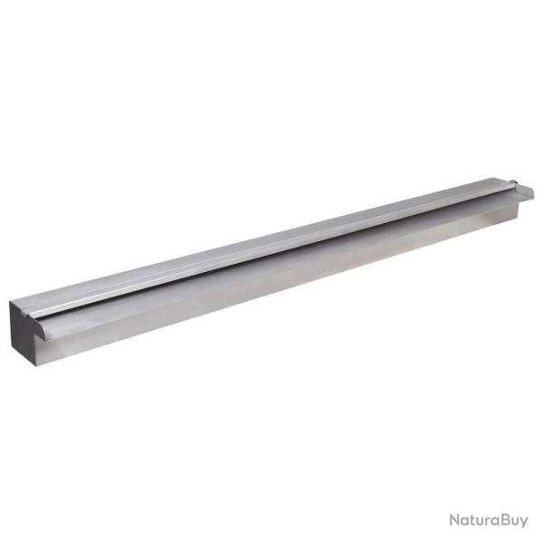 Lame d'eau rectangulaire � LED 90 cm en acier inoxydable pour piscine