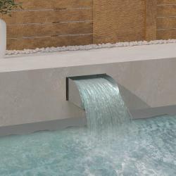 Cascade avec LED 30x34x14 cm Acier inoxydable 304 alsavelo