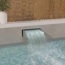Cascade avec LED 45x34x14 cm Acier inoxydable 304 alsavelo