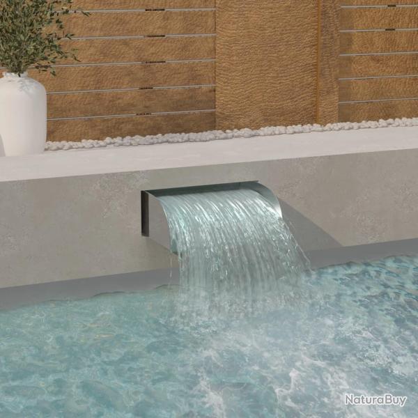 Cascade avec LED 45x34x14 cm Acier inoxydable 304 alsavelo