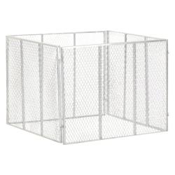 Composteur de jardin 100x100x77 cm Fer galvanis&eacute; alsavelo