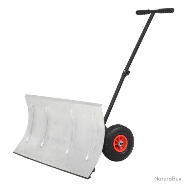 Chasse-neige manuel avec roues 100 x 44 cm
