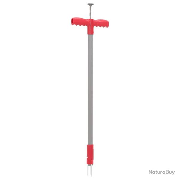 D�sherbant rouge and gris 93,5 cm acier enduit de poudre alsavelo