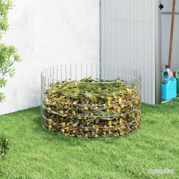 Composteur de jardin �100x50 cm Acier galvanis�