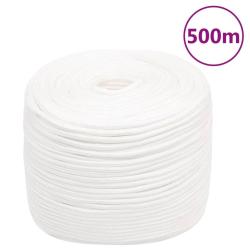 Corde de bateau Blanc complet 10 mm 500 m Polypropyl&egrave;ne