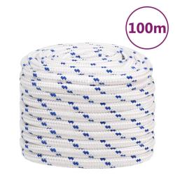 Corde de bateau Blanc 20 mm 100 m Polypropyl&egrave;ne