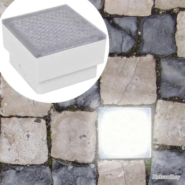 6 lampes LED d'�clairage incorpor�es au sol 100x100x68 mm alsavelo