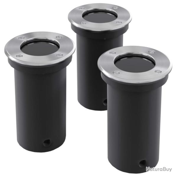 3 pcs Lampes encastrables au sol d'ext�rieur Rond