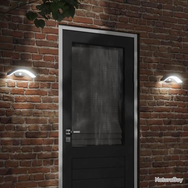 Applique murale LED d'ext�rieur avec capteurs noir
