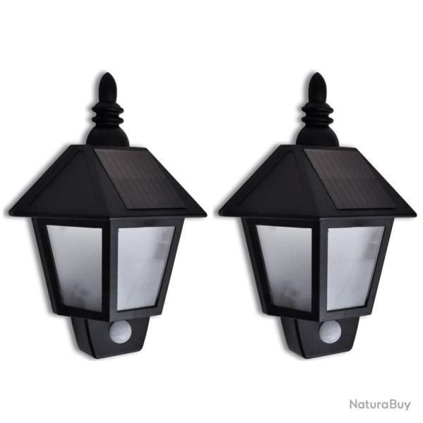 Applique murale solaire avec capteur de mouvement 2 pcs alsavelo