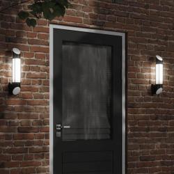 Appliques murales d'ext&eacute;rieur 2 pcs noir acier inoxydable