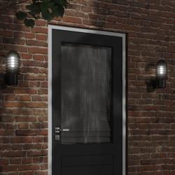 Appliques murales d'ext&eacute;rieur 2 pcs noir acier inoxydable