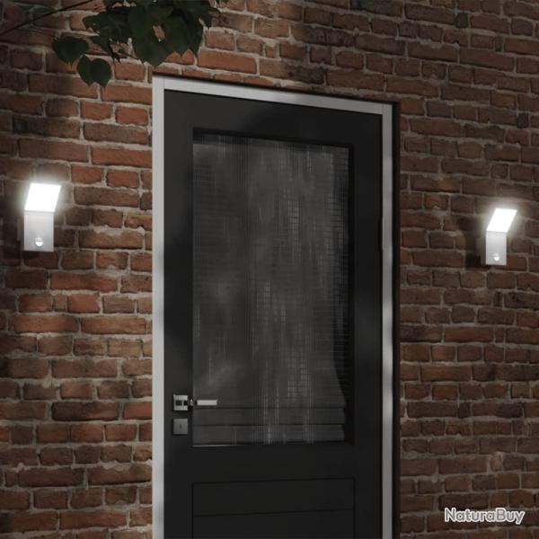 Applique murale LED d'extrieur avec capteurs blanc alsavelo