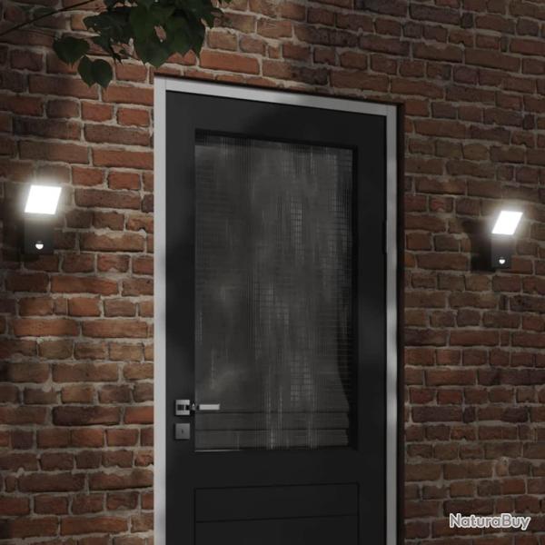 Applique murale LED d'ext�rieur avec capteurs noir