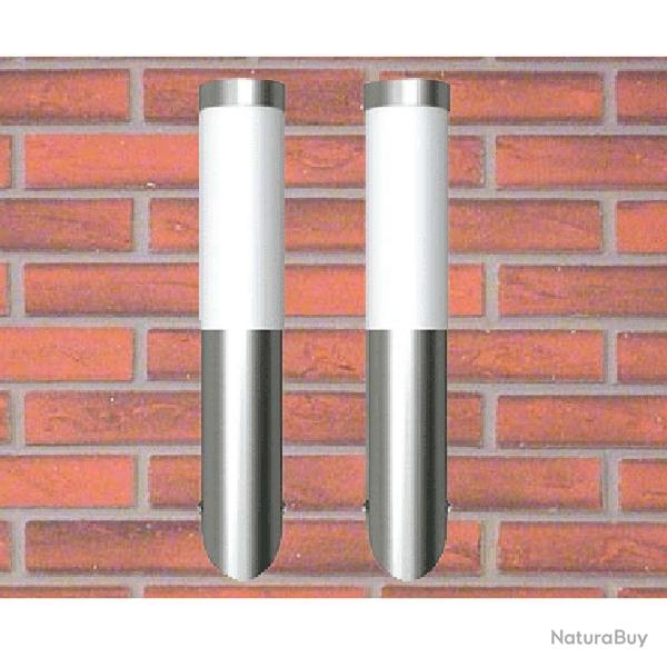 Applique murale d'extrieur 2 pcs Acier inoxydable alsavelo