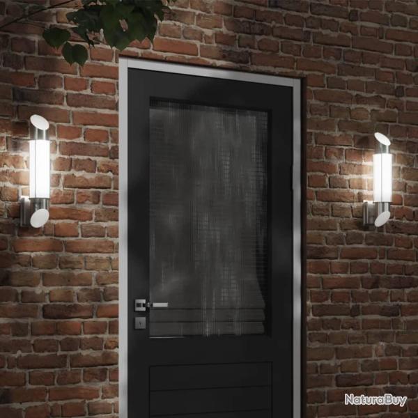 Applique murale d'ext�rieur argent� acier inoxydable alsavelo