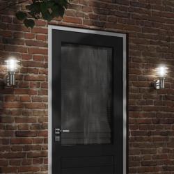 Applique murale d'ext&eacute;rieur argent&eacute; acier inoxydable alsavelo