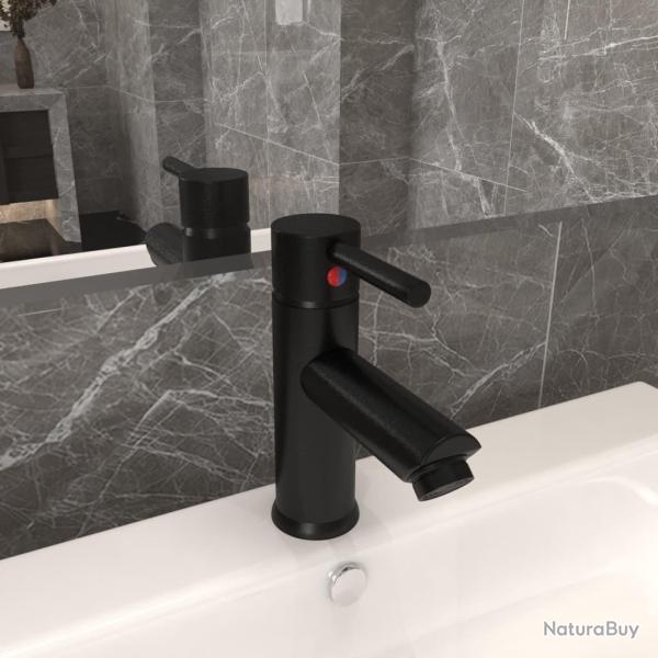 Robinet de lavabo de salle de bain Noir 130x176 mm alsavelo