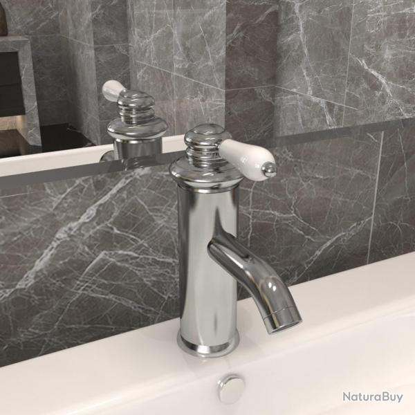 Robinet de lavabo de salle de bain Argent 130x180 mm alsavelo