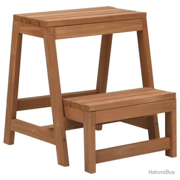 Escabeau pliable Bois de sapin massif