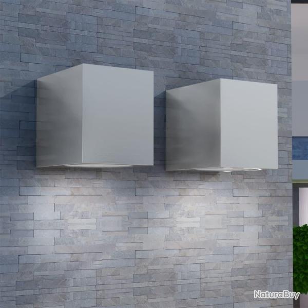 Applique murale d'ext�rieur en forme de cube 2 pcs alsavelo
