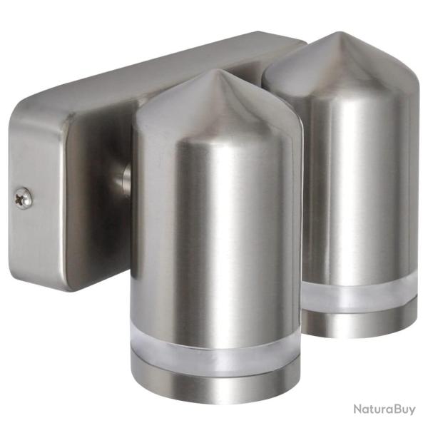 Applique LED acier inoxydable avec t�te conique