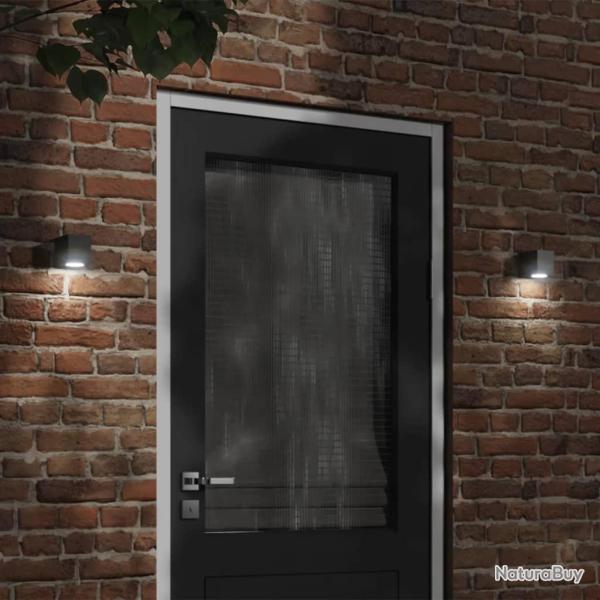 Appliques murales ext�rieur 2 pcs aluminium moul� sous pression