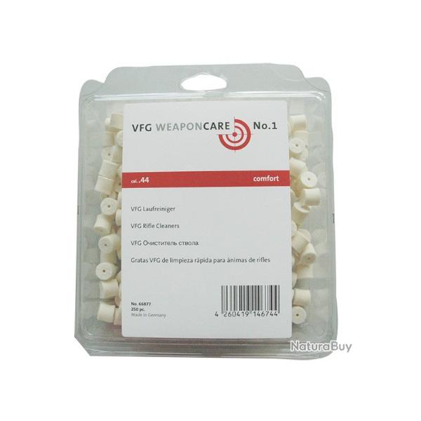 Boite de tampons de nettoyage VFG pour armes cal.44 par 250