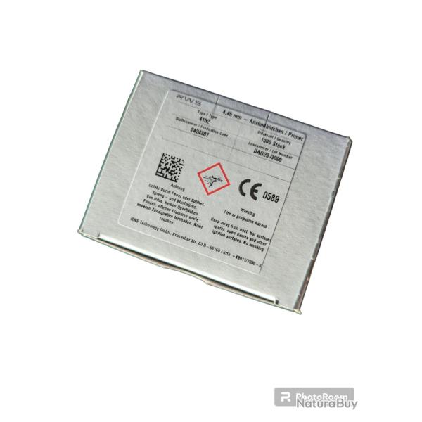 AMORCES RWS 4.45MM SMALL PISTOL 4152 *PAR 1000 *DESTOCKAGE*