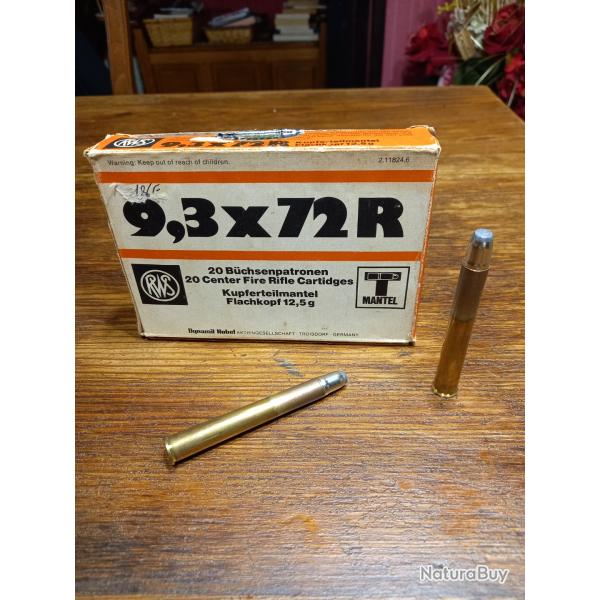Bo�te de balles 9,3x72r compl�te rws
