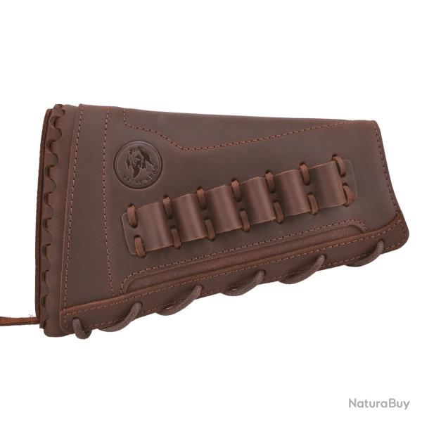 WAYNE'S DOG-Support de crosse de fusil en cuir pour droitier -*Coffee(.308.30-06)