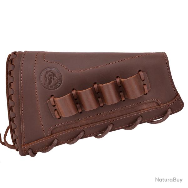 WAYNE'S DOG-Support de crosse de fusil en cuir pour droitier -*Coffee(12 Guage)LIVRAISON GRATUITE