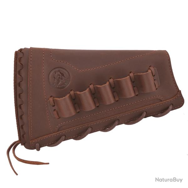 WAYNE'S DOG-Support de crosse de fusil en cuir pour droitier -* Coffee(16 Guage)