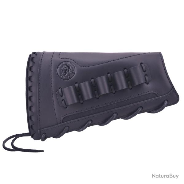 WAYNE'S DOG-Support de crosse de fusil en cuir pour droitier -* Black(20 Guage)