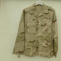 Vends 1 veste treillis taille L  d&eacute;sert  3 couleurs