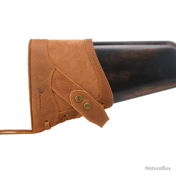 WAYNE'S DOG-Coussin de recul en cuir souple pour fusil -*MARRON LIVRAISON GRATUITE!!!