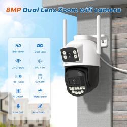 Camera IP Wifi 2 Objectifs 4K/5K PTZ AI Etanche -8MP + SD 32GB 20260729082523