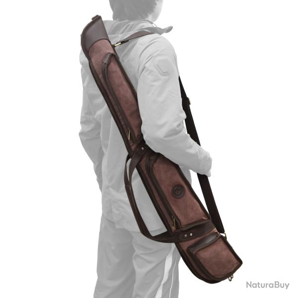�tui pour fusil et fusil de chasse en toile et cuir -*Small(38inch) caf�