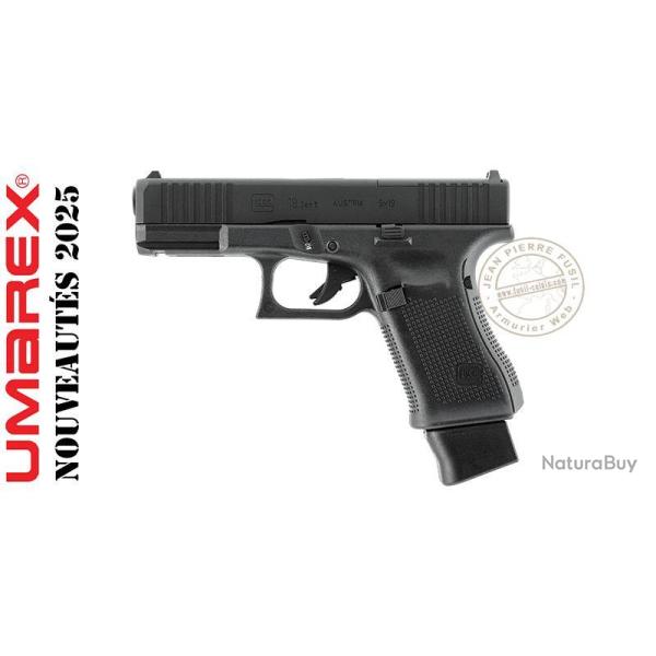 Pistolet � plomb CO2 4,5 mm BB - GLOCK 19 GEN5 MOS - Blowback + 4 Interfaces