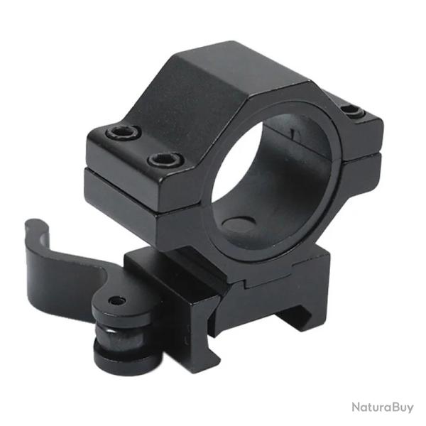 Collier de montage amovible pour rail Picatinny - 25,4 mm et 30 mm