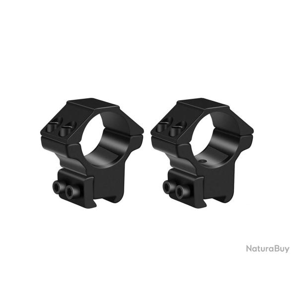 Lot de 2 colliers de montage 25,4 mm pour lunette de vis�e - Rail 11 mm
