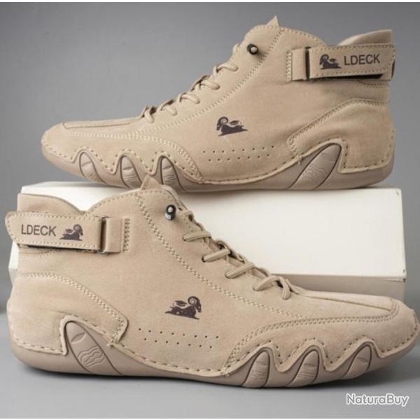 TOP ENCHERE ...chaussure Montante Daim et cuir, souple et confortable du 38 au 48.......