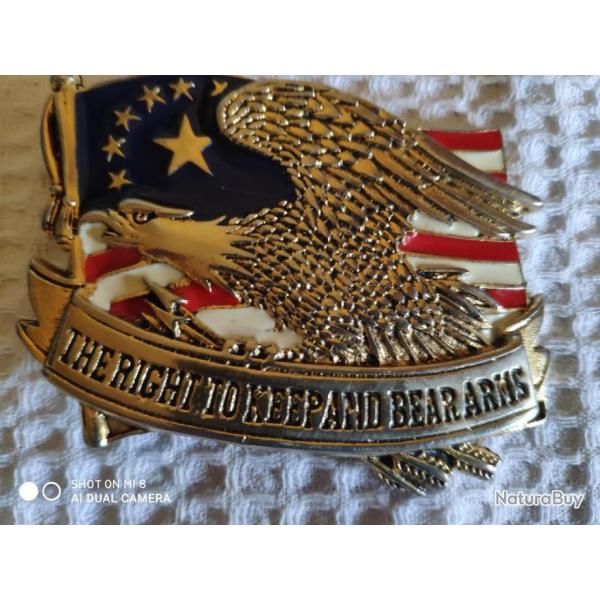 type Harley-Davidson BOUCLE DE CEINTURE motard ,Aigle Drapeau USA CEINTURON 1989