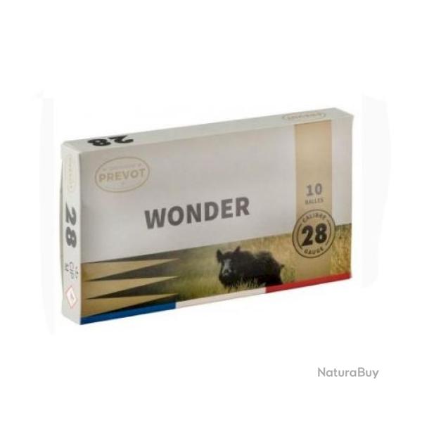 CARTOUCHE A BALLE PREVOT CAL.24/70 WONDER EXPANSIVE 18G PAR 30
